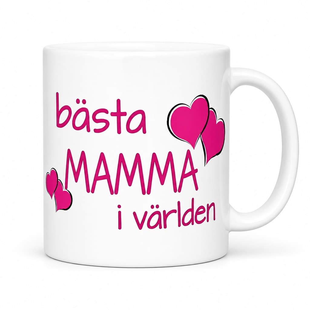 Mugg Bästa mamma i världen med valfri text