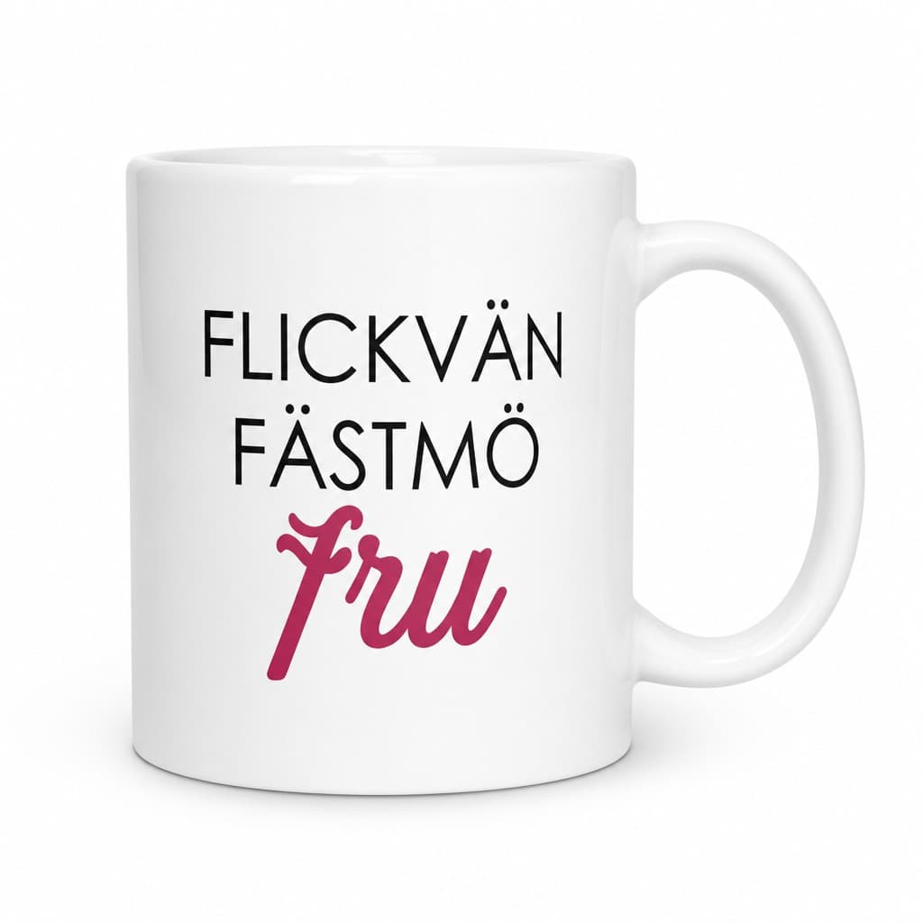 Rolig mugg Flickvän fästmö fru – FLICKVÄN