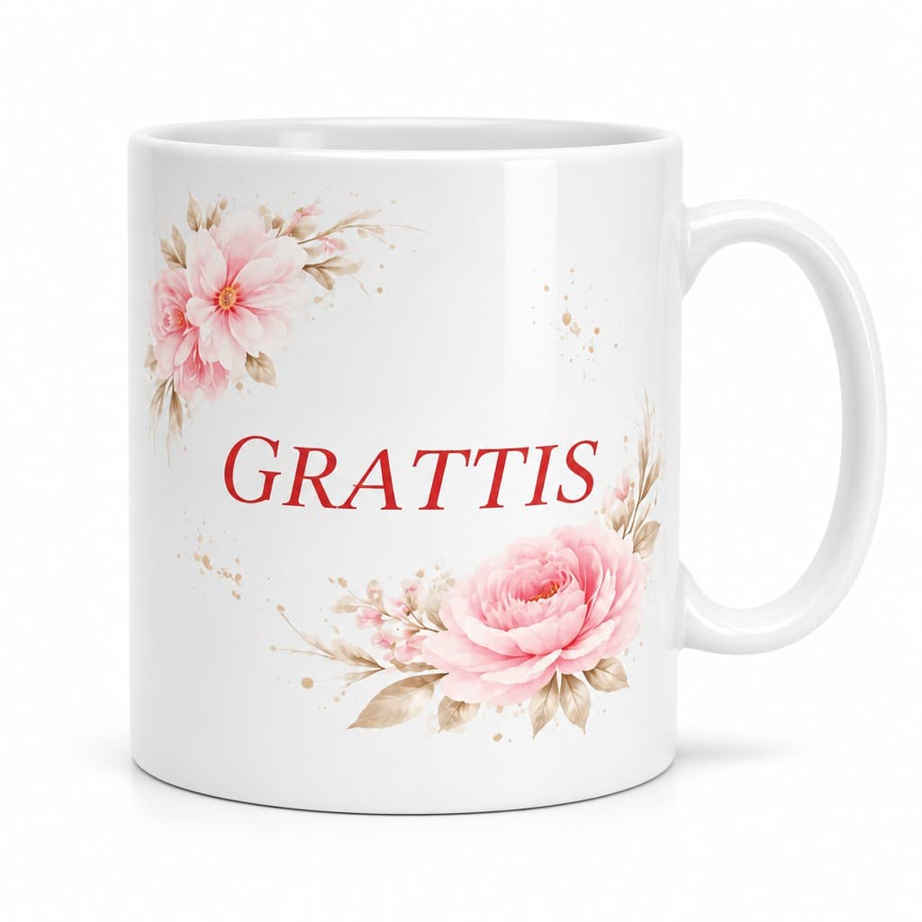 Rolig mugg Grattis – GRATTIS